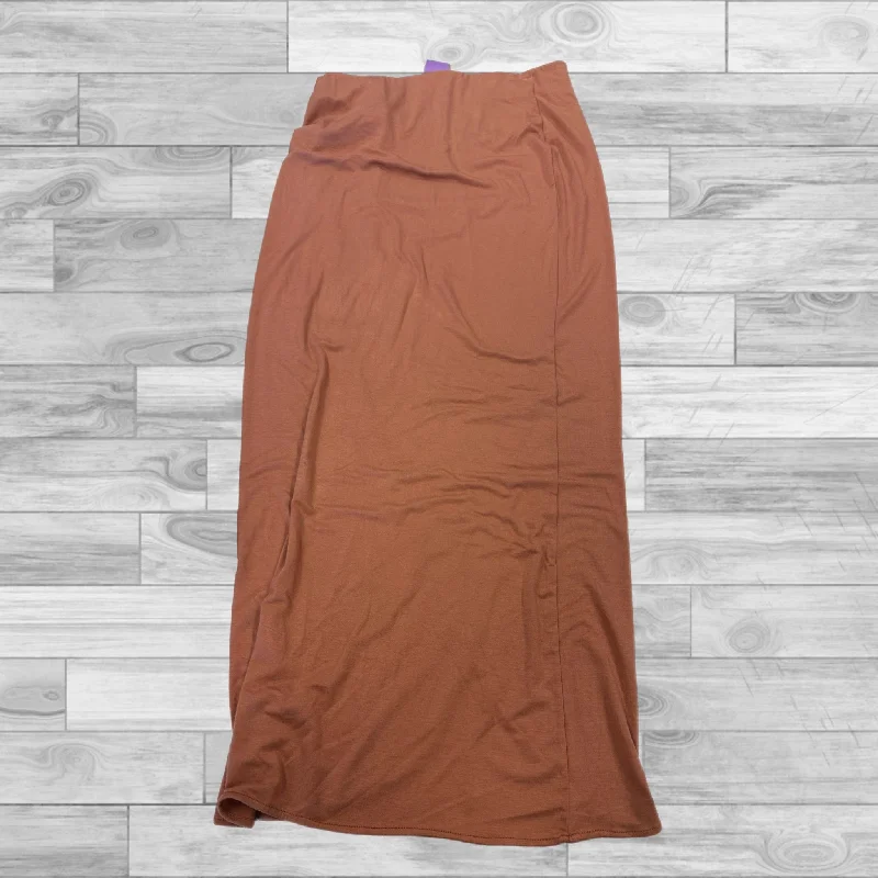 Designer maxi skirts for upscale bohemian flair -Skirt Maxi By Clothes Mentor In Orange, Size: M