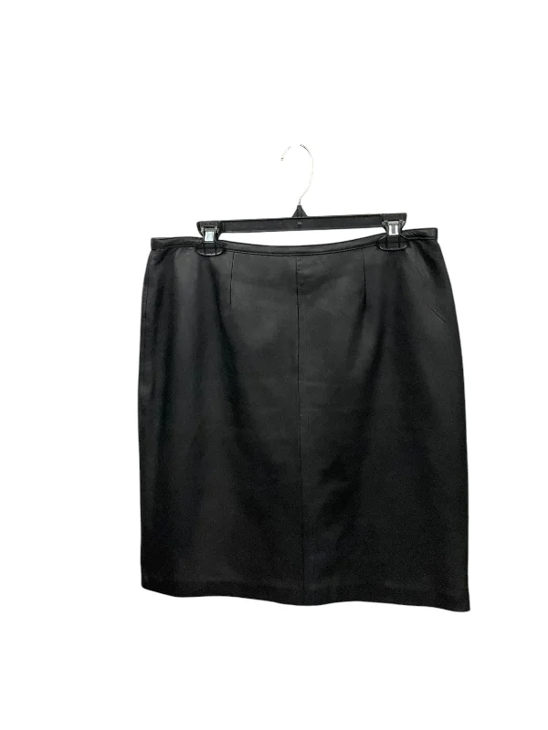 Lightweight linen skirts for breathable wear -Skirt Midi By Mix It In Black, Size: 14