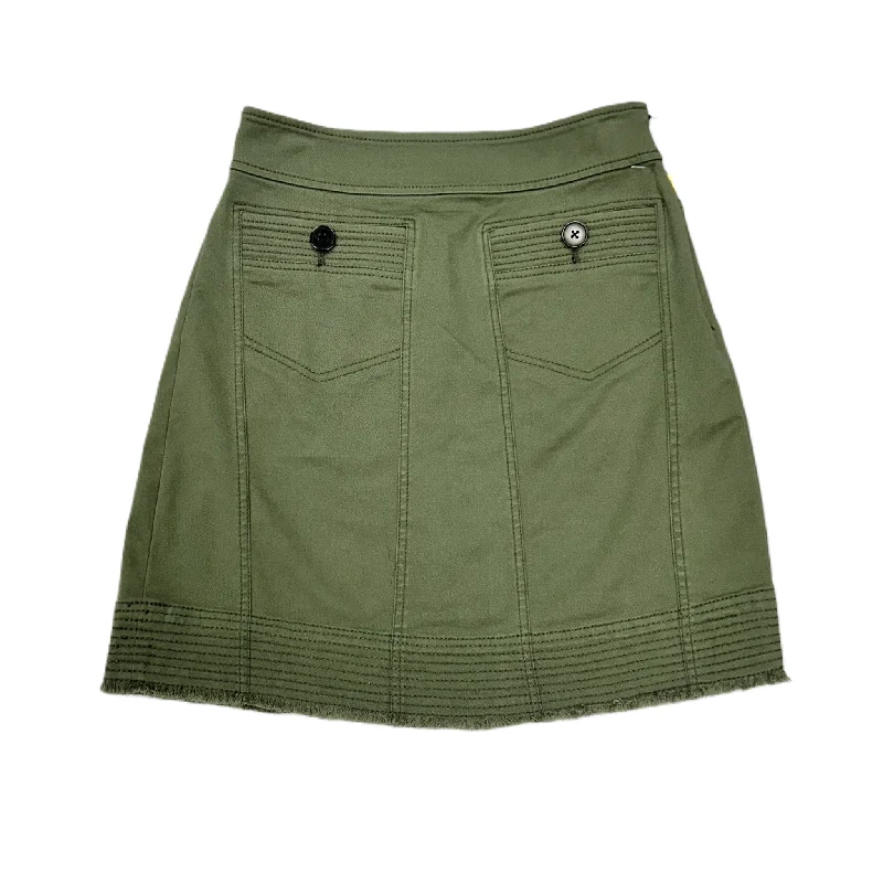 Stretchy mini skirts for flexible movement -Skirt Designer By Derek Lam In Green, Size: 0