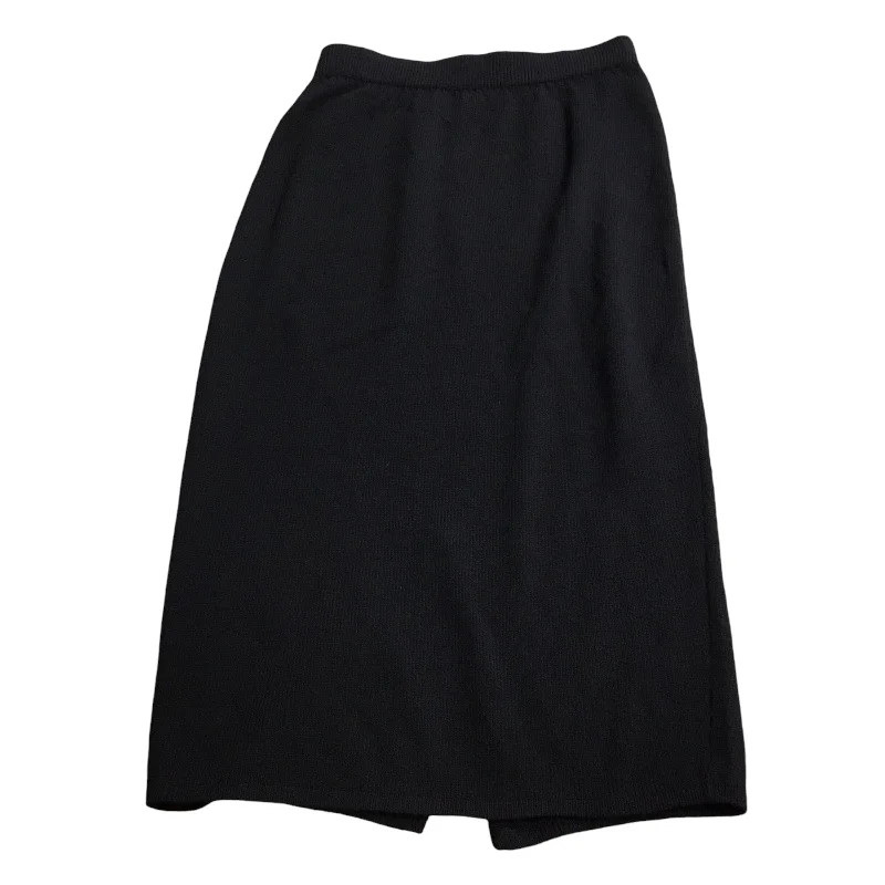 Trendy skirts with asymmetrical hem lines -Skirt Midi By St John Knits In Black, Size: 4