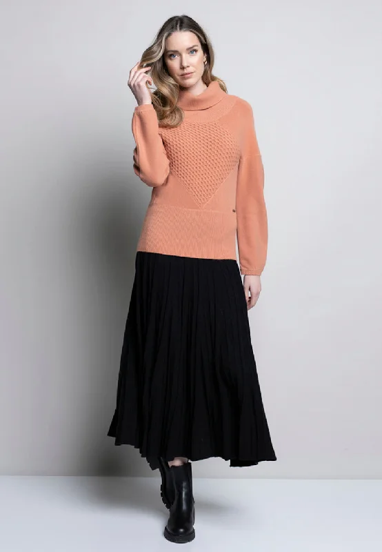 Flowy skirts for relaxed vacation wear -Knitted Flared Skirt