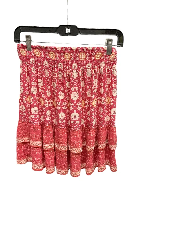 Classic skirts with subtle texture weave -Skirt Mini & Short By Cynthia Rowley In Pink & Red, Size: S